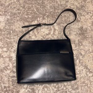 Black Leather Style Purse